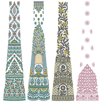 10 Cording Kali Embroidery Designs | August 2021 Bulk Download Vol-2