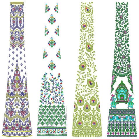 50 Special Cording Lehenga Embroidery Designs | July 2021 Bulk Download