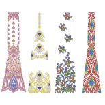 50 Special Cording Lehenga Embroidery Designs | July 2021 Bulk Download