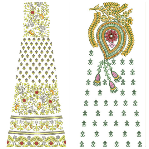 50 Special Cording Lehenga Embroidery Designs | November 2020 Bulk Download