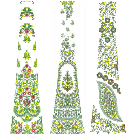 50 Special Cording Lehenga Embroidery Designs | November 2020 Bulk Download