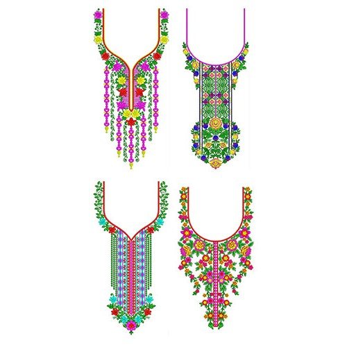 50 Neck Embroidery Designs | July 2020 Bulk Download
