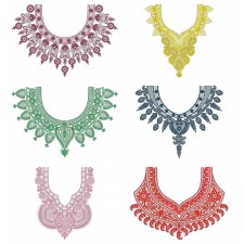 50 Neck Embroidery Designs |  Bulk Download