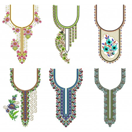 50 Neck Embroidery Designs | April 2021 Bulk Download