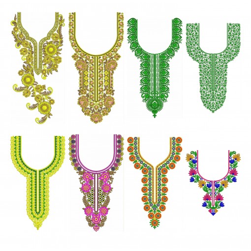 50 Neck Embroidery Designs | July 2020 Bulk Download