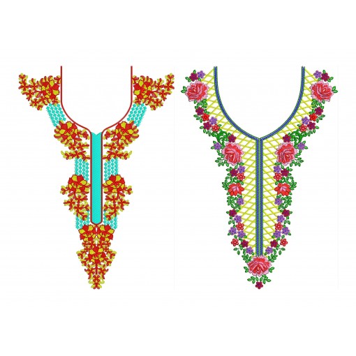 50 Neck Embroidery Designs | July 2020 Bulk Download