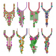 50 Neck Embroidery Designs | July 2020 Bulk Download