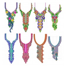 50 Neck Embroidery Designs | July 2020 Bulk Download