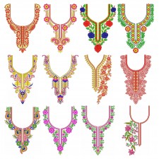 50 Neck Embroidery Designs | March 2020 Bulk Download