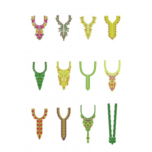 NeckE Embroidary Design Bulk Download | 50 Designs
