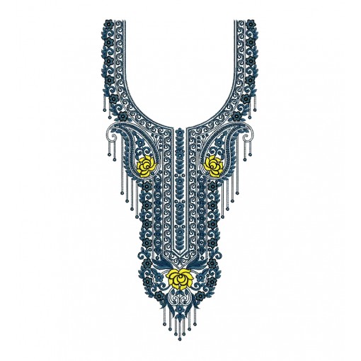 Embroidery Neck Design