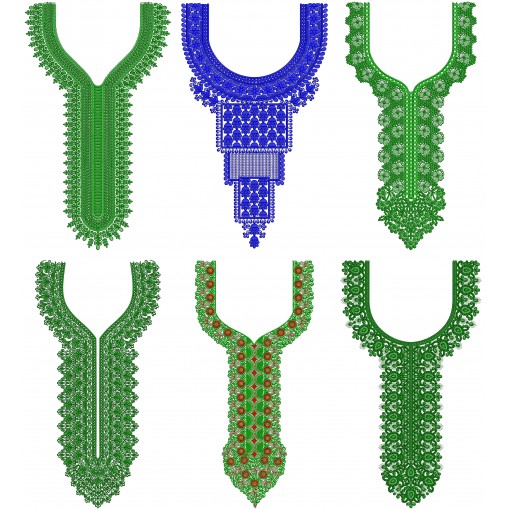 50 Neck Embroidery Designs l  Bulk Download
