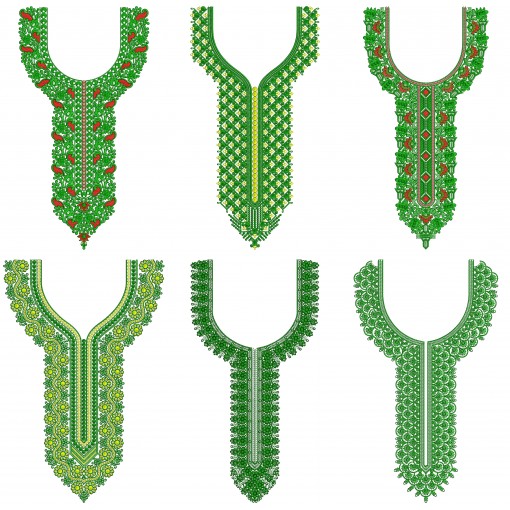 50 Neck Embroidery Designs l  Bulk Download