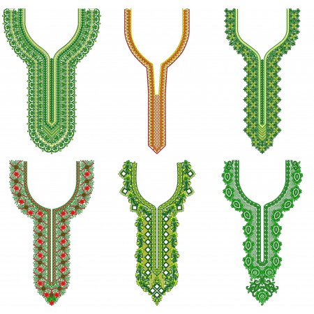 50 Neck Embroidery Designs | February 2021 Bulk Download
