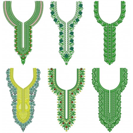 50 Neck Embroidery Designs | February 2021 Bulk Download