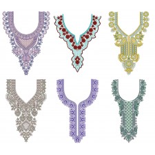 50 Neck Embroidery Designs | Bulk Download