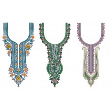 50 Neck Embroidery Designs | Bulk Download