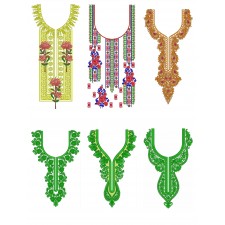 50 Neck Embroidery Designs |  Bulk Download