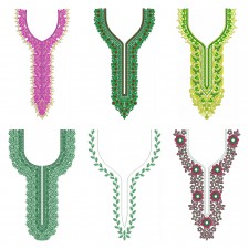 50 Neck Embroidery Designs |  Bulk Download