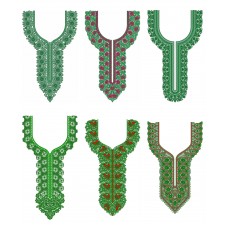 50 Neck Embroidery Designs |  Bulk Download