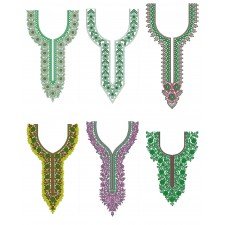 50 Neck Embroidery Designs |  Bulk Download