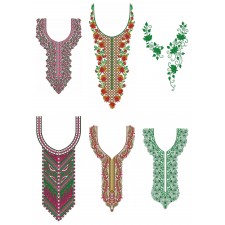 50 Neck Embroidery Designs |  Bulk Download