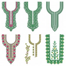 50 Neck Embroidery Designs |  Bulk Download