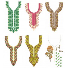 50 Neck Embroidery Designs |  Bulk Download