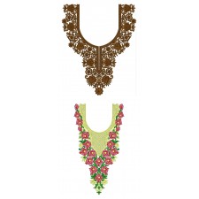50 Neck Embroidery Designs |  Bulk Download