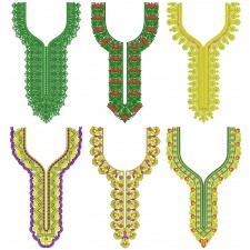 50 Neck Embroidery Designs | Bulk Download