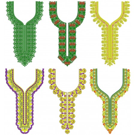 50 Neck Embroidery Designs | January 2021 Bulk Download