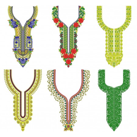 50 Neck Embroidery Designs | January 2021 Bulk Download