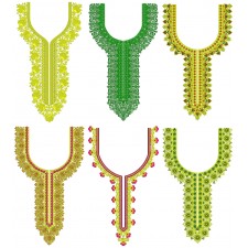 50 Neck Embroidery Designs | Bulk Download