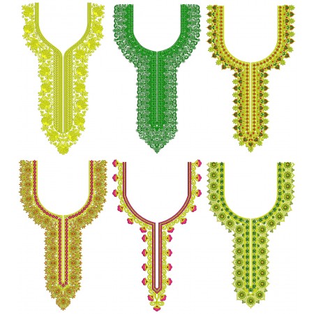 50 Neck Embroidery Designs | January 2021 Bulk Download