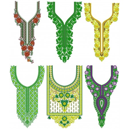 50 Neck Embroidery Designs | January 2021 Bulk Download