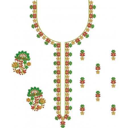 50 Neck Embroidery Designs | January 2021 Bulk Download