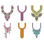 50 Neck Embroidery Designs | Bulk Download