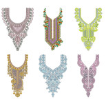 50 Neck Embroidery Designs | Bulk Download