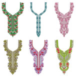 50 Neck Embroidery Designs | Bulk Download