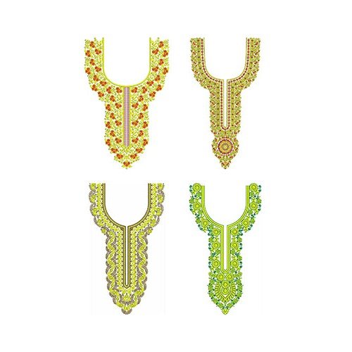 50 Neck Embroidery Designs | August 2020 Bulk Download