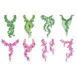 50 Neck Embroidery Designs | August 2020 Bulk Download