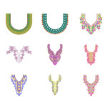 50 Neck Embroidery Designs | Bulk Download