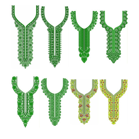 50 Neck Embroidery Designs | June 2020 Bulk Download
