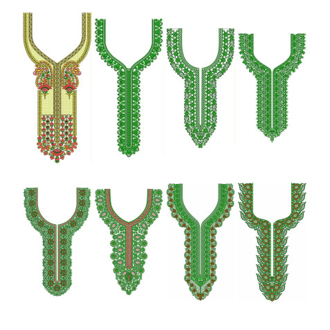 50 Neck Embroidery Designs | June 2020 Bulk Download