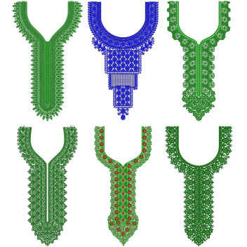 50 Neck Embroidery Designs l Bulk Download