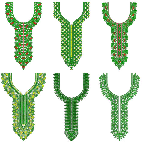 50 Neck Embroidery Designs l Bulk Download