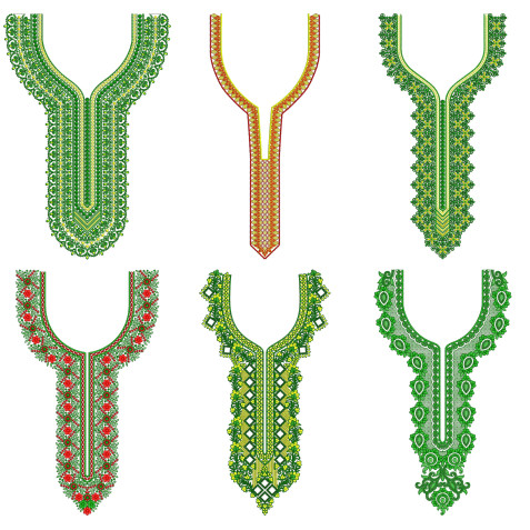 50 Neck Embroidery Designs l Bulk Download
