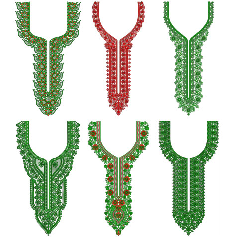 50 Neck Embroidery Designs l Bulk Download