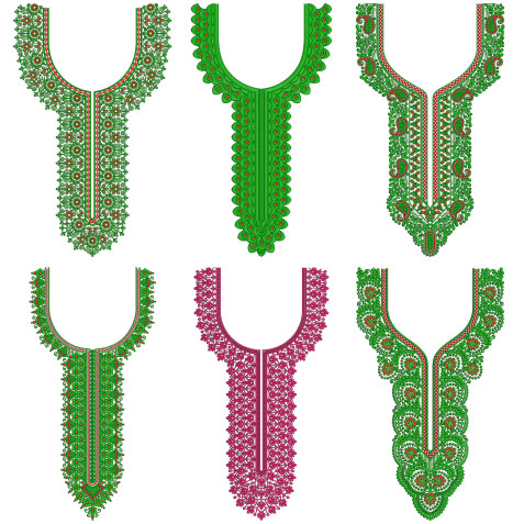50 Neck Embroidery Designs l Bulk Download