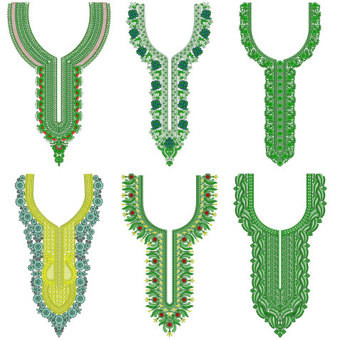 50 Neck Embroidery Designs l Bulk Download